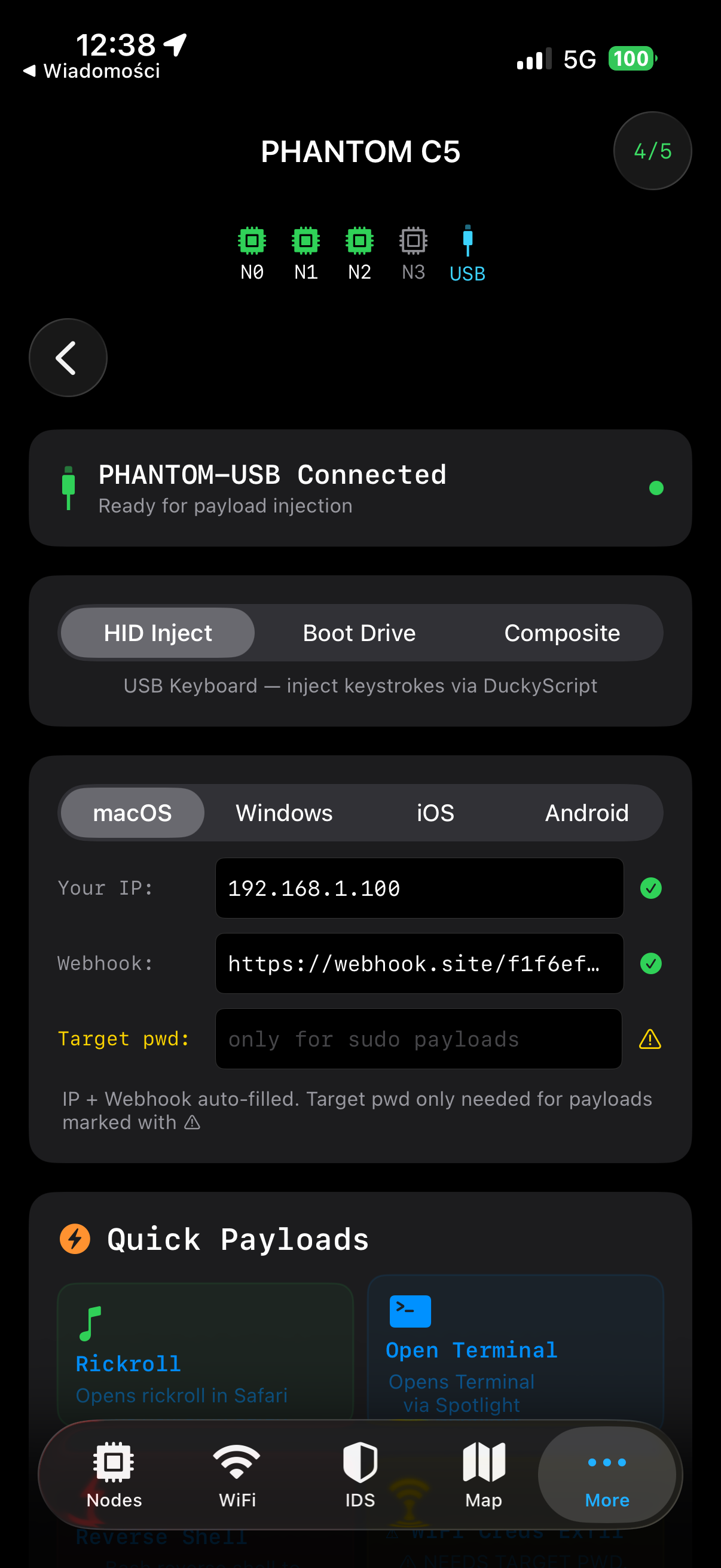 USB HID Inject